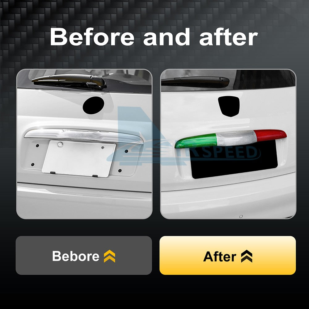 For Abarth 595 595C 2012-2024 695 2010-24 Trunk Switch Strip Cover Carbon Fiber - detail view 4