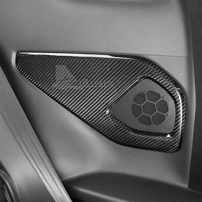 For Subaru BRZ Toyota GR86 2021-2023 Rear Audio Frame Cover HARD Carbon Fiber - detail view 6