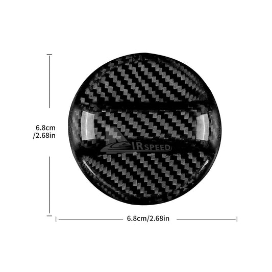 For Subaru WRX STI XV BRZ Outback Impreza Fuel Tank Gas Cover Carbon Fiber BLACK - detail view