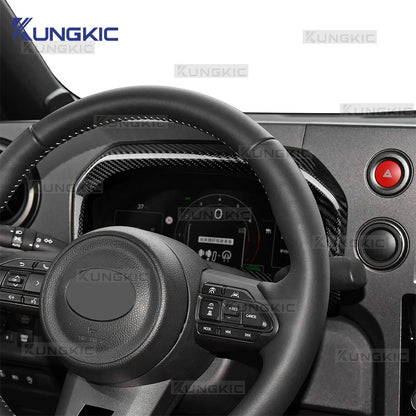 LHD Black Hard Carbon Speedometer Bezel Trim For Toyota GR Yaris 2025-2026 - detail view 3