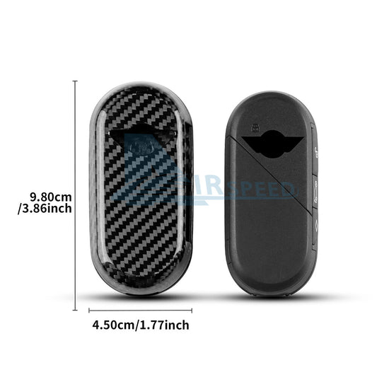 Real Carbon Fiber Key Fob Case Shell Cover For MINI Cooper S F65 F66 F67 24-25