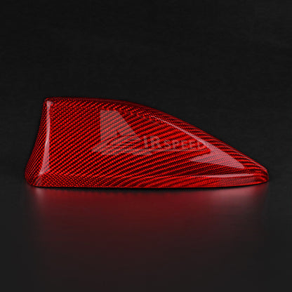 REAL Carbon Fiber Shark Fin Antenna Cover Red For Subaru WRX S4 STI VB 2022-2023 - detail view 7