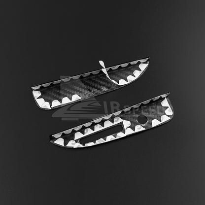 For Ford Mustang 2015-2023 Gear Shift Console Panel Cover REAL HARD Carbon Fiber - detail view 8