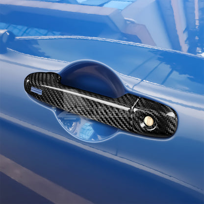REAL HARD Carbon Fiber Door Handle Cover Black For Subaru BRZ GR86 21-2023 - detail view 5