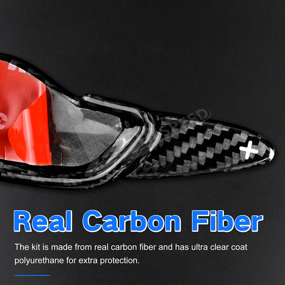 Real Carbon Fiber Paddle Shift Extension Trim For HYUNDAI Genesis G70 2015-2022