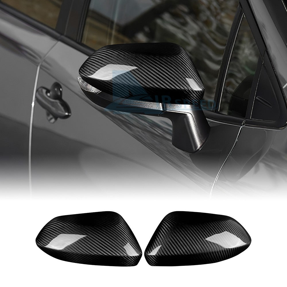 HARD Carbon Fiber Rear View Mirror Cover for Toyota Corolla 2020-25 Yaris 21-25 - product view