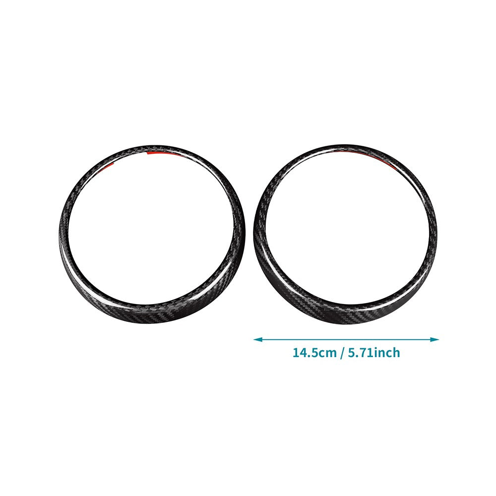 Car Center Speedometer Frame Cover Trim Carbon Fiber for Ford Mustang 2015-2023 - detail view 3