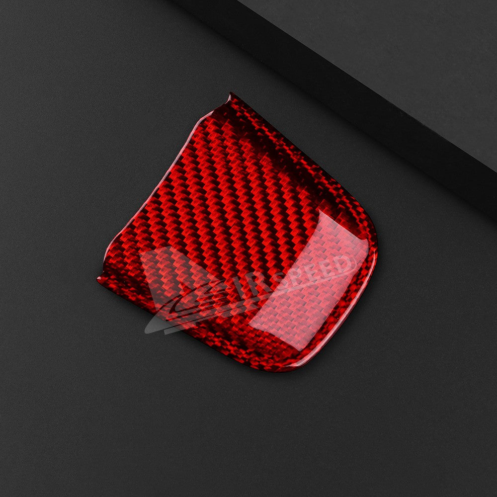 Real Hard Carbon Fibre Steering Wheel Chin Cover Trim For Fiat 500 2020-2023 - detail view 8