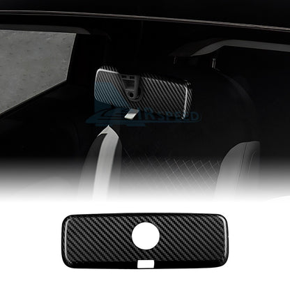 Interior Rear View Mirror Cover Carbon Fiber for Fiat 500 Abarth 595/695 2017-23 - product view