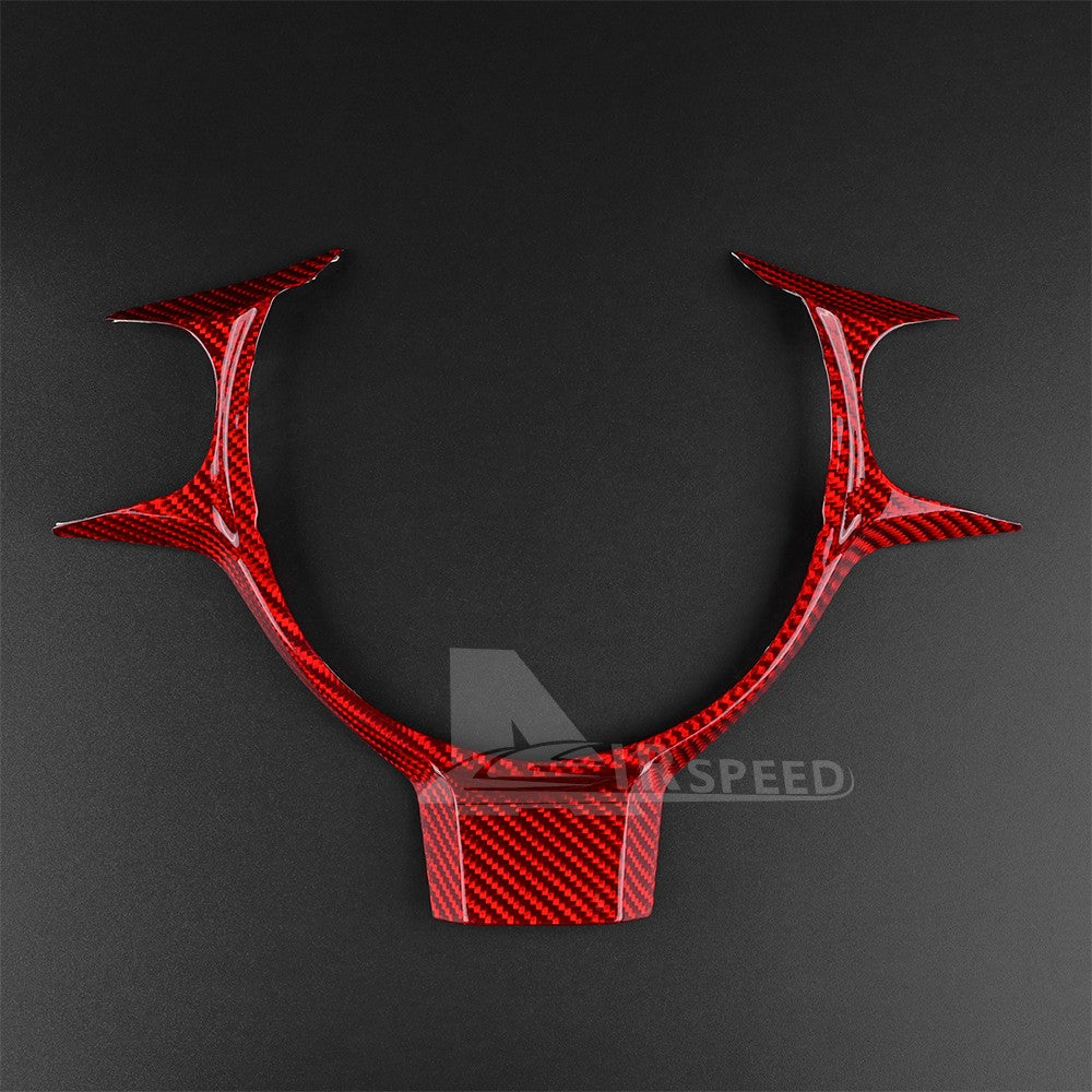 Steering Wheel Frame Cover RED HARD Carbon Fiber for Subaru BRZ Toyota 86 17-23 - detail view 8