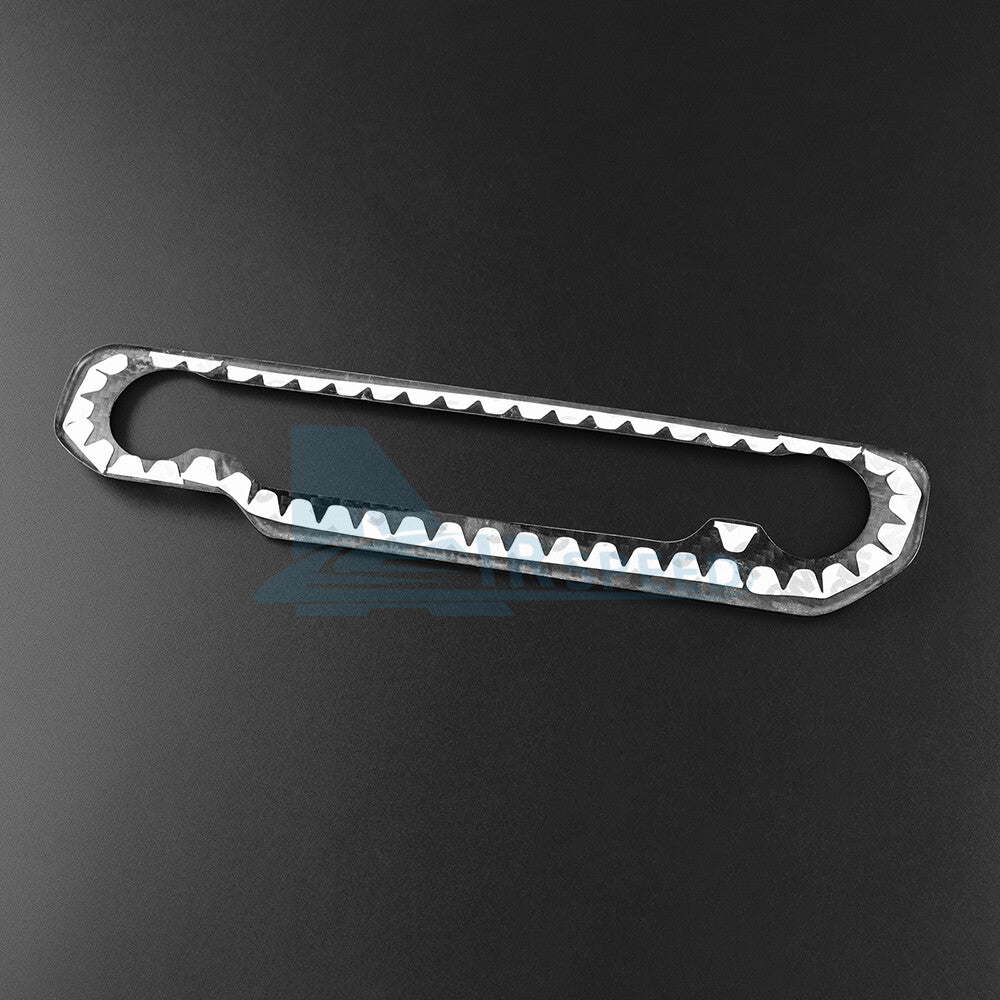 Real Hard Carbon Fiber Warning Light Switch Cover Trim For Ford Mustang 2024-UP - detail view 10