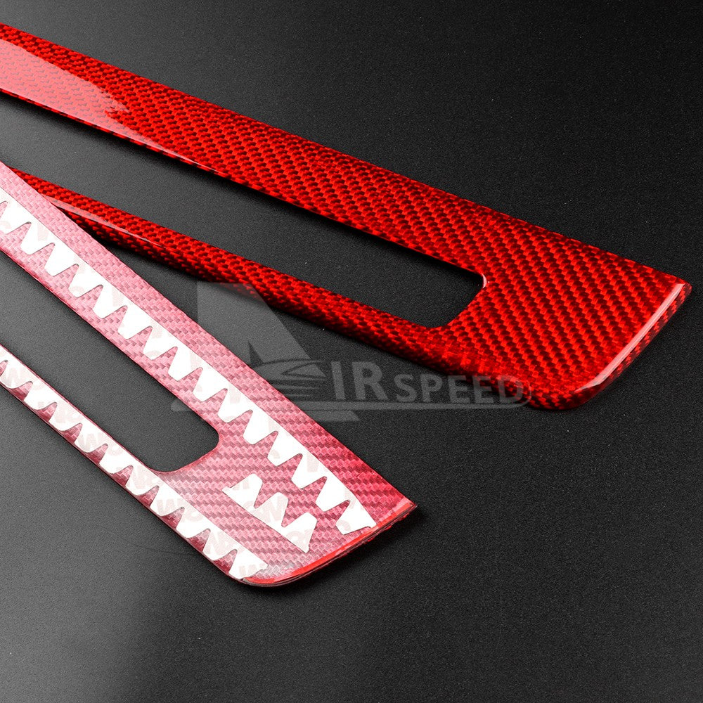 Door Sills Anti-Scratch Fit For Subaru BRZ GR86 2021-2023 REAL HARD Carbon Fiber - detail view 7