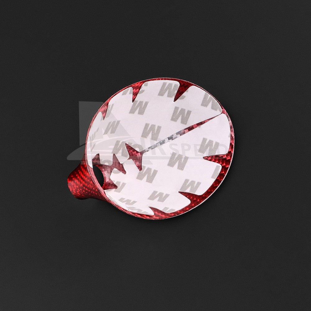 RED HARD Carbon Fiber Antenna Cover Sticker for FIAT 500 Abarth 595 2012-2023 - detail view 11