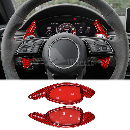 For Audi RS RS3 RS4 RS5 R8 TT 2017-2022 Steering Wheel Paddle Shifter Red Trim - product view