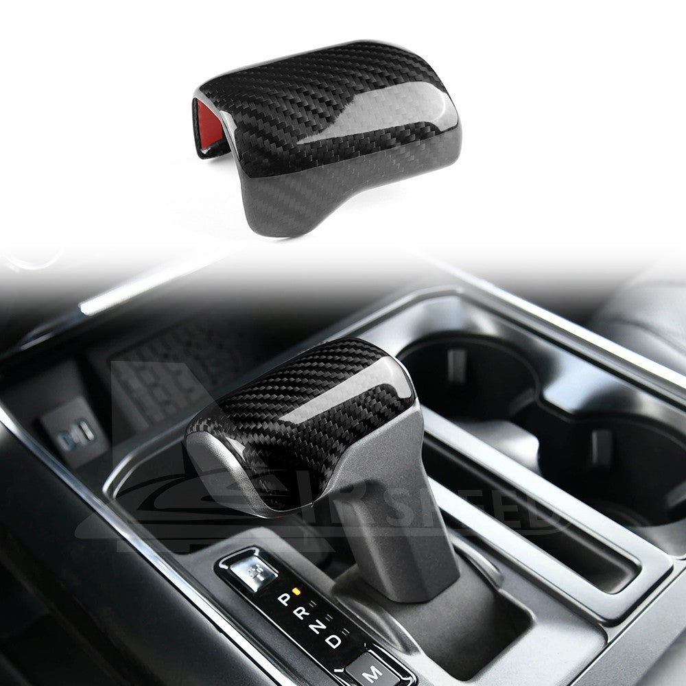 For Ford F-150 2021-2025 Center Console Gear Shift Head Cover Black Carbon Fiber - product view