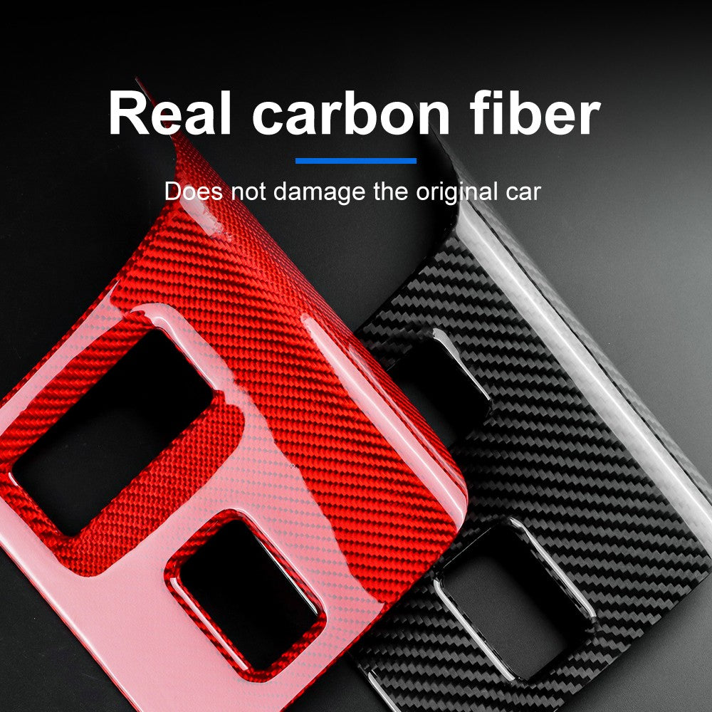 Car Center Seat Heating Button Cover Carbon Fiber for Subaru BRZ GR86 2021-2026 - detail view 4