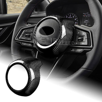 REAL HARD Carbon Fiber Steering Wheel Surround Cover For Subaru WRX STI 22-2023