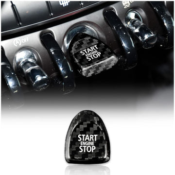 Carbon Fiber Engine Start Stop Button Sticker For Mini Cooper F54 F55 F56 F57F60