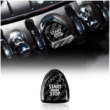 Carbon Fiber Engine Start Stop Button Sticker For Mini Cooper F54 F55 F56 F57F60 - product view