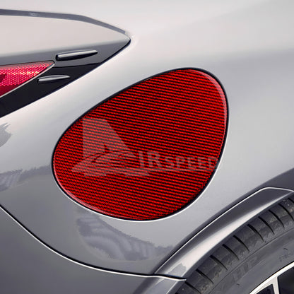 For Subaru BRZ GR86 2021-2023 Fuel Gas Tank Cap Cover Real Hard Carbon Fiber RED - detail view 5