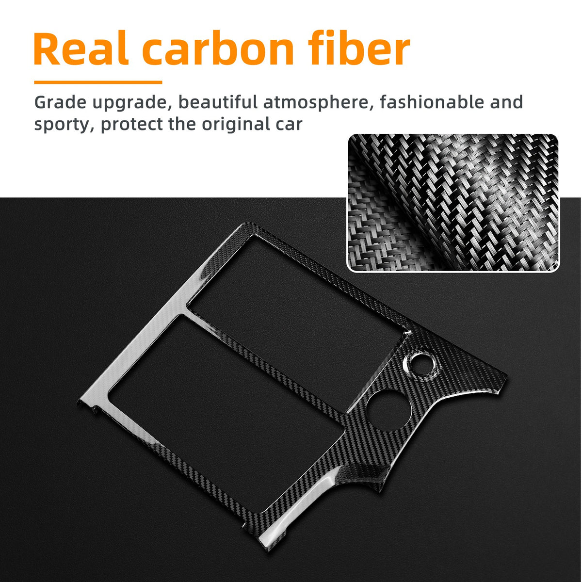 Center Navigation Screen Frame Cover Carbon FIber For Toyota GR Yaris 2025-2026 - detail view 5