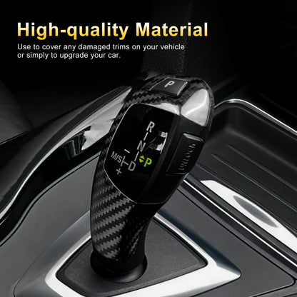 Real Carbon Fiber Gear Shift Knob Sticker for BMW F30, F32, F33, F34, F35 & F36 (2008-2019) - detail view 4