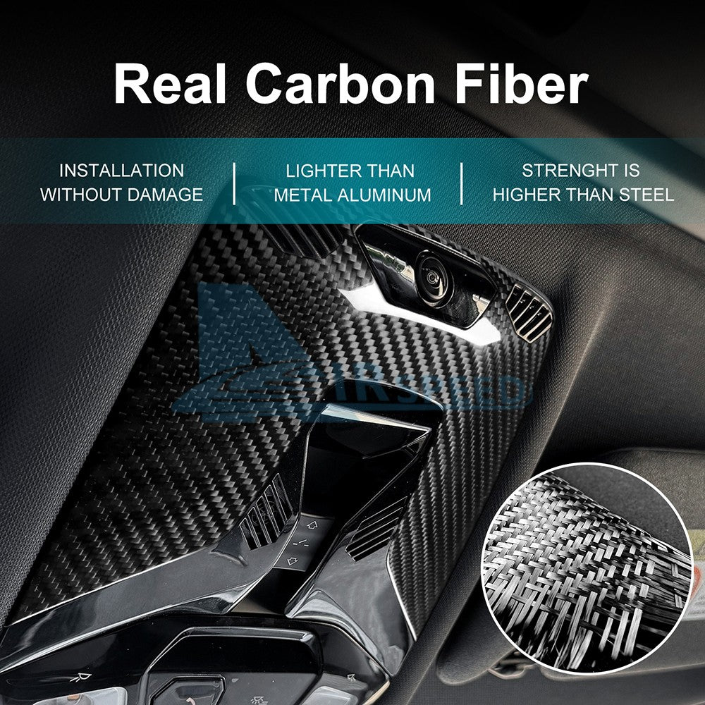 Reading Light Frame For MINI F65 F66 F67 2024-2025 Black Dry Carbon Fiber - detail view 4
