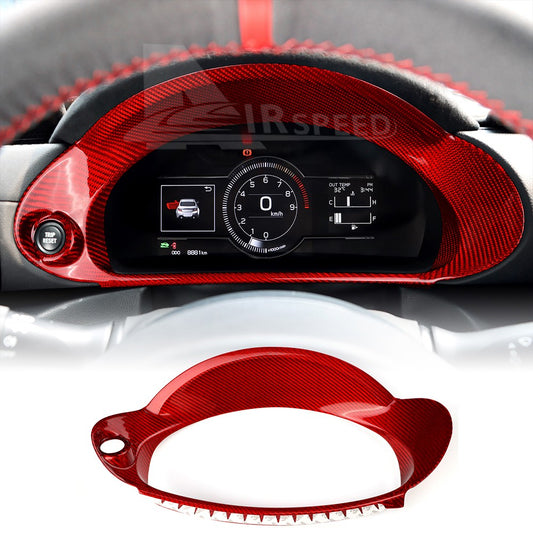 For Subaru BRZ Toyota GR86 2021-2025 Speedometer Cover RED HARD Carbon Fiber - product view