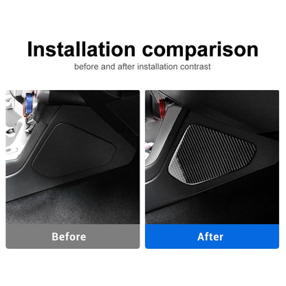 Car Center Console Side Panel Stickers Carbon Fiber for Subaru BRZ GR86 21-2026 - detail view 3