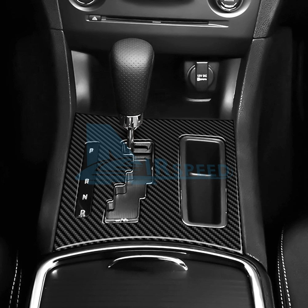 Interior Gear Shift Panel Cover For Chrysler 300/300C 11-14 Real Carbon Fiber（U.S. Stock）