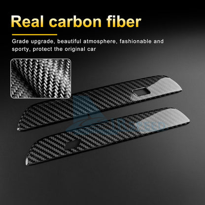 Exterior Door Handle Cover Real Hard Carbon Fiber Fits Mini Cooper J01 2024-2025 - detail view 3