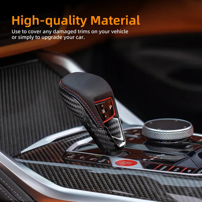 Sport Dry Carbon Shift Knob For BMW G87 G80 G82 G83 2021-2025 Interior Mod - detail view 4