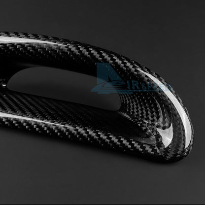 For Abarth 595 695 2012-2024 Car Sports Seat Headrest Frame Cover Carbon Fiber