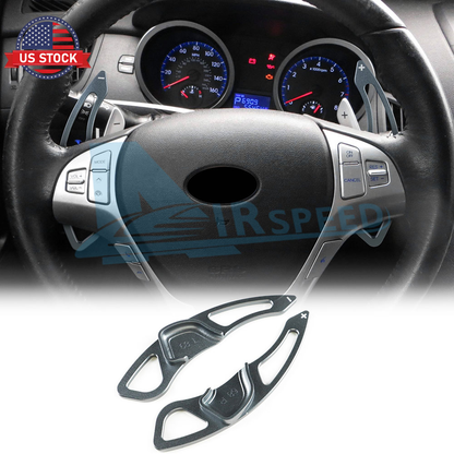 For Hyundai Genesis Coupe 09-11 Car Steering Wheel Paddle Shifter Extension Gray - FREE GIFT