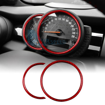 Red Speedometer Cluster Cover REAL HARD Carbon Fiber For Mini F54 F55 F56 F57 60