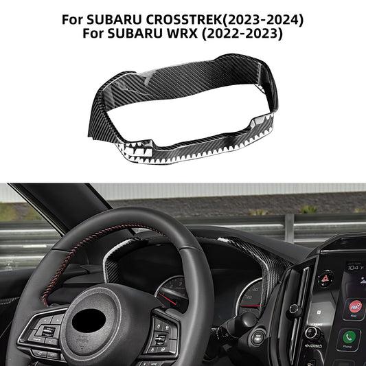 For Subaru WRX 2022-2023 Real Hard Carbon Fiber Speedometer Frame Cover Sticker - product view