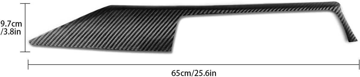 For BMW F30, F31, F32, F33, F34 & F36 Center Console Dashboard Strip Trim, Carbon Fiber - detail view 6