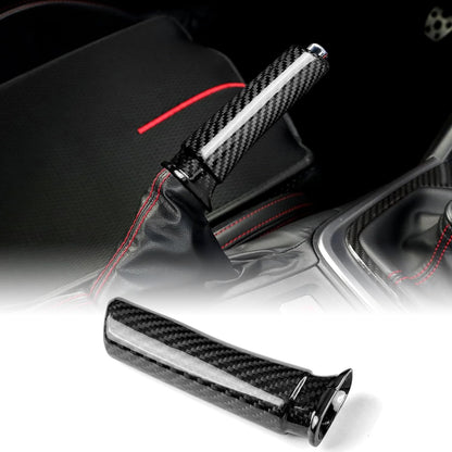 Black Hard Carbon Hazard Warning Button Trim For Subaru WRX 2022-2023 - detail view 14