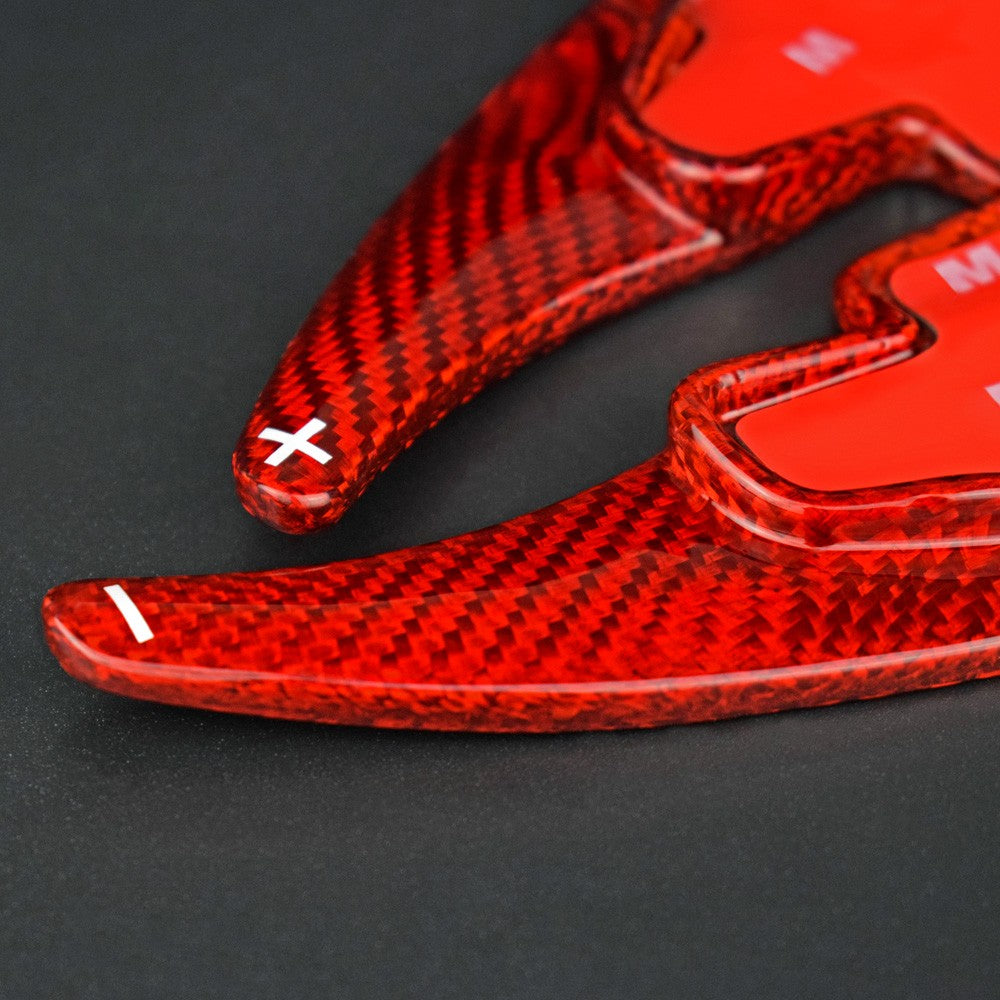 Red Steering Wheel Paddle Shifter Extension For Ford Focus ? 15-20 Escape 17-20 - detail view 7