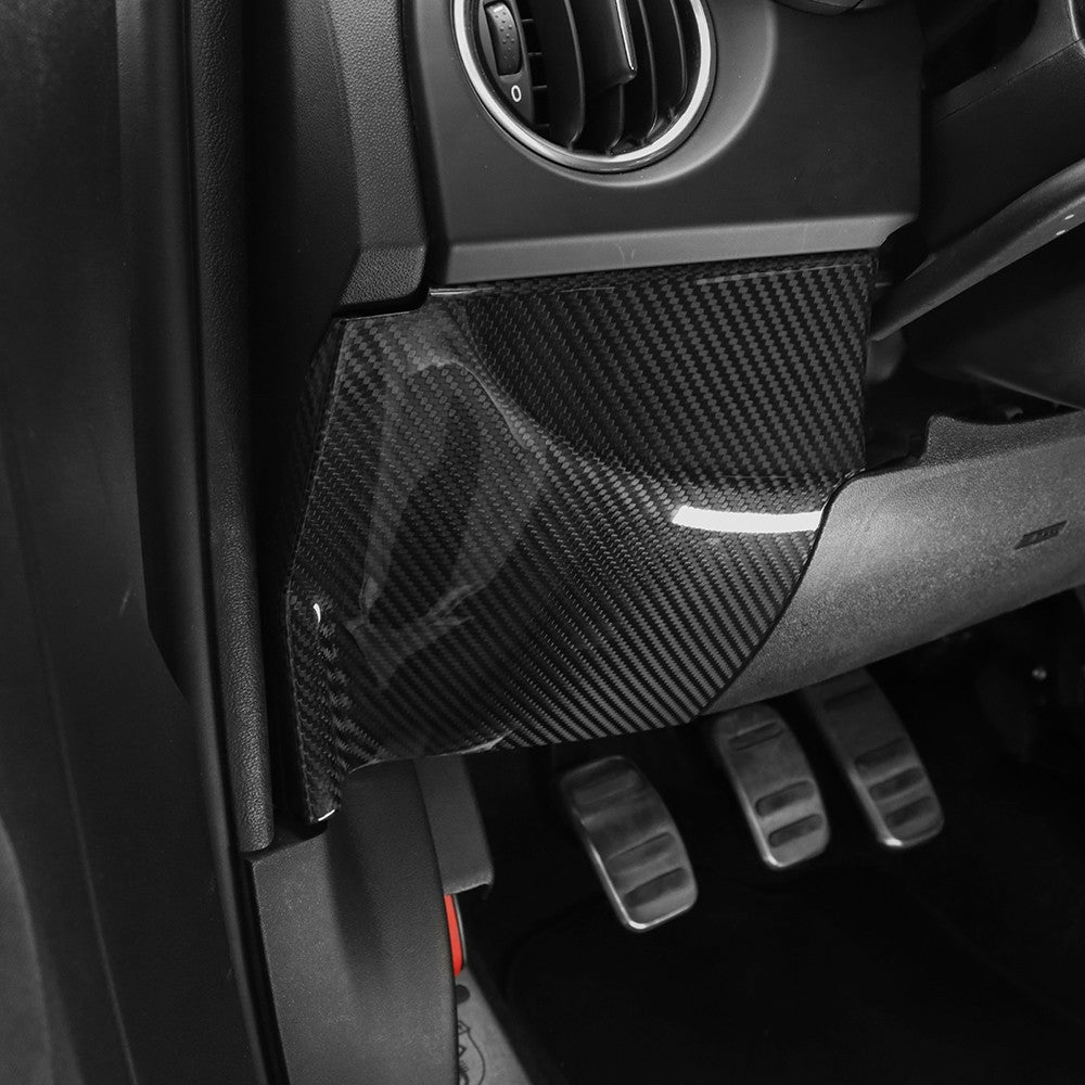 HARD Carbon Fiber Car Dashboard Left Cover for FIAT 500 Abarth 595 695 2016-2024 - detail view 7