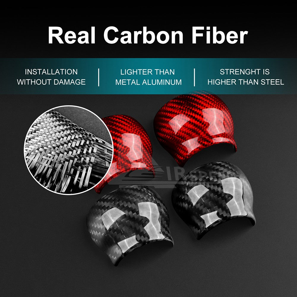 Car Gear Shift Head Cover Hard Carbon Fiber for Subaru BRZ Toyota GR86 2022-2025 - detail view 4