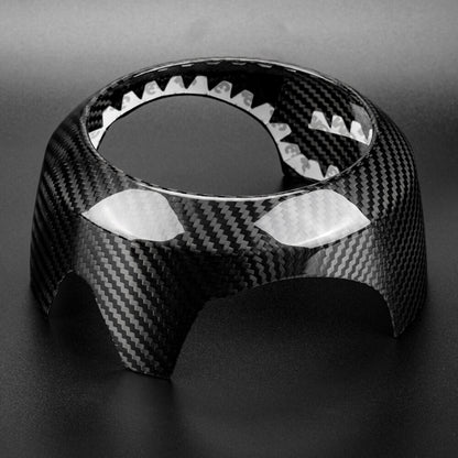 REAL HARD Carbon Fiber Black Steering Wheel Cover For Mini F54 F55 F56 F57 F60 - detail view 4