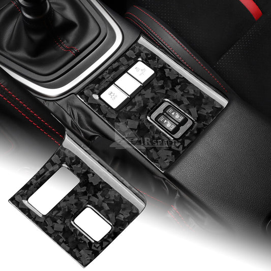 For Subaru BRZ GR86 2021-2023 Heated Seat Button Cover Forge Hard Carbon Fiber - product view