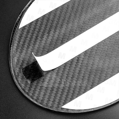 For Subaru WRX 2015-2021 REAL HARD Carbon Fiber Black Fuel Tank Gas Cap Cover - detail view 7