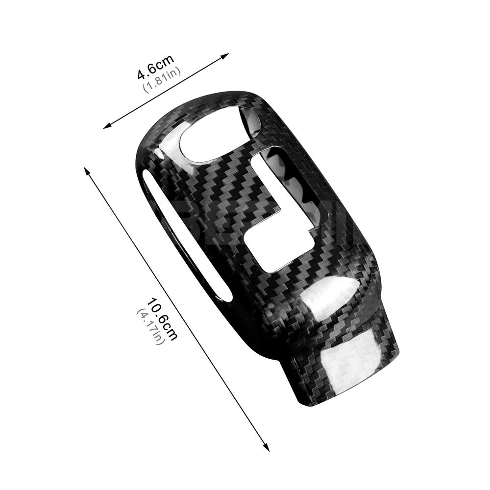For Mini F Series 20-23 Left Hand Drive Black Hard Carbon Shift Gear Knob - detail view