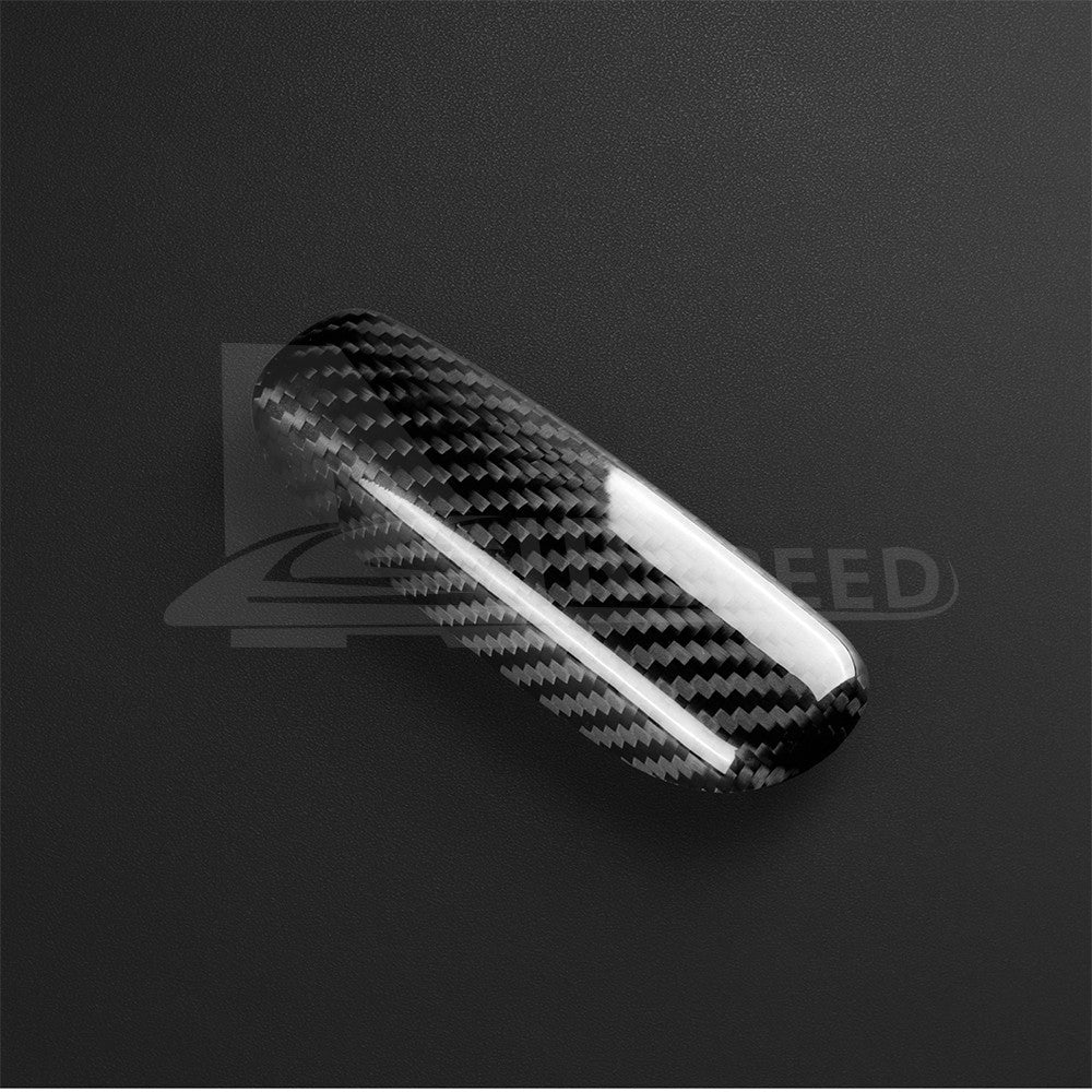 For Benz SLK 2004-2010 Center Handbrake Decorative Cover HARD Black Carbon Fiber - detail view 9