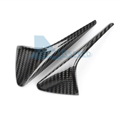 For Tesla Model 3 Y 17-24 Fender Camera Panel Cover BLACK REAL HARD Carbon Fiber - detail view 8