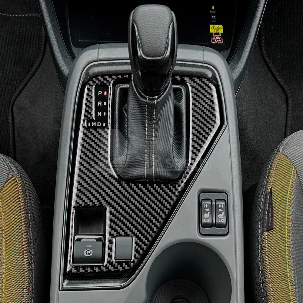 Black Carbon Fiber Gear Shift Panel Frame LHD For Subaru Crosstrek 2024-2026（U.S. Stock）