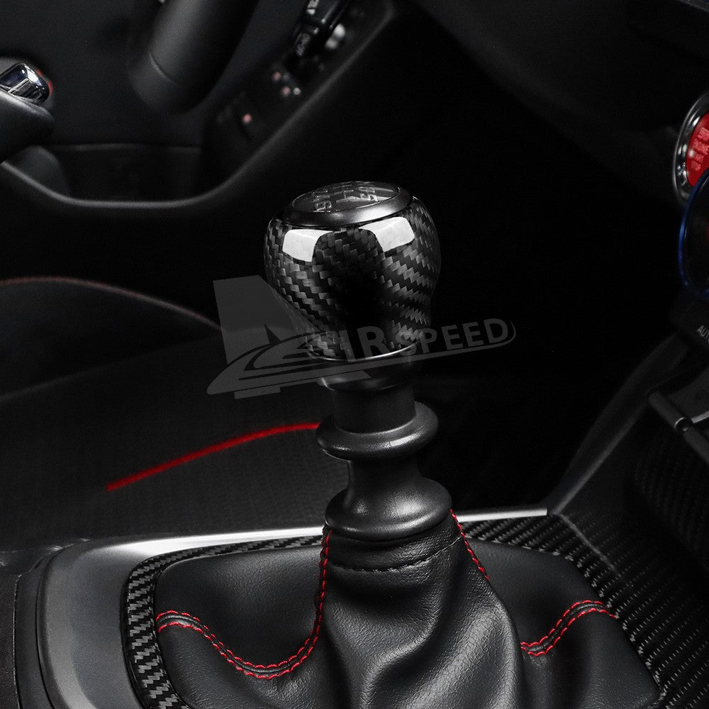 Car Gear Shift Head Cover Hard Carbon Fiber for Subaru BRZ Toyota GR86 2022-2025 - detail view 7