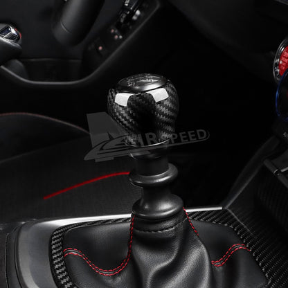 Car Gear Shift Head Cover Hard Carbon Fiber for Subaru BRZ Toyota GR86 2022-2025 - detail view 7